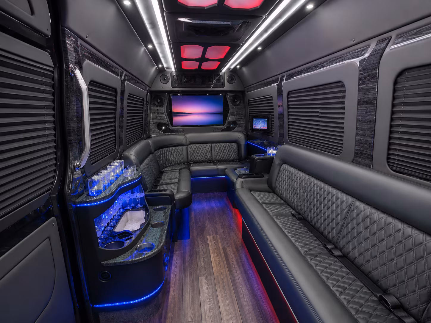boynton beach 30 passenger party bus interior