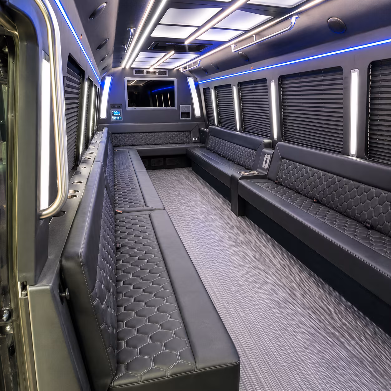 boynton beach 40 passenger party bus interior