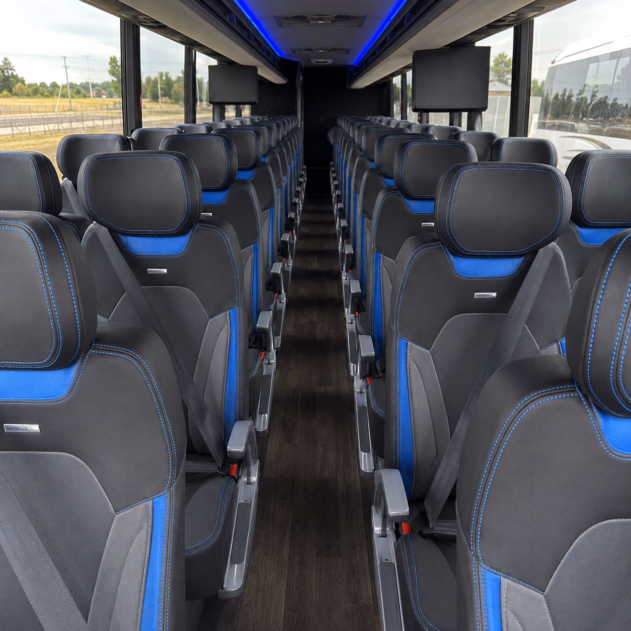 boynton beach charter bus rental inside