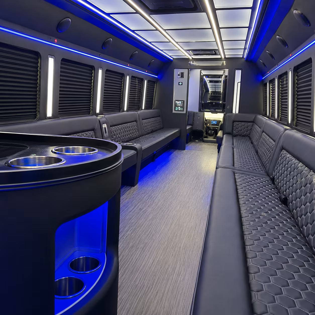 boynton beach party bus rental interior